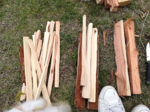 焚火の基本　薪の種類